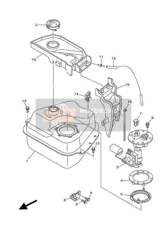 4P7F44910000, Support,  Pompe A Ess, Yamaha, 0